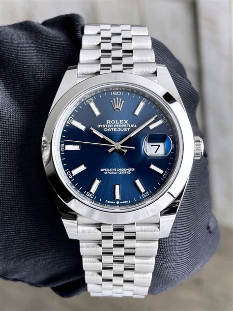 rolex oyster perpetual datejust blue face gold|Rolex Datejust blue dial 41mm.